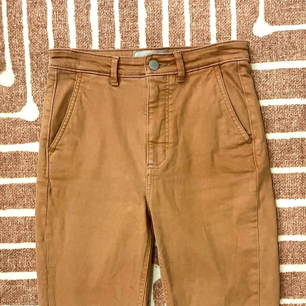 Everlane The Slim-Leg Crop in Tawny Brown, Size 2 - Picture 4 of 9